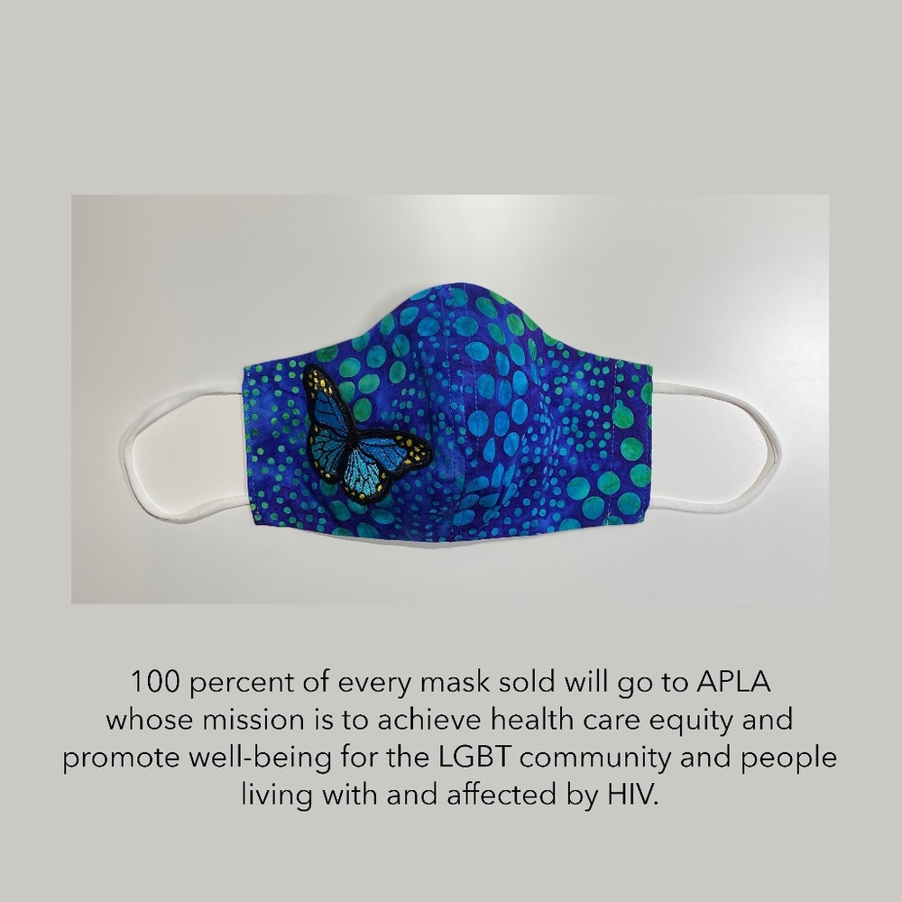 Face Mask (Reversible) Turquoise Hawaiian